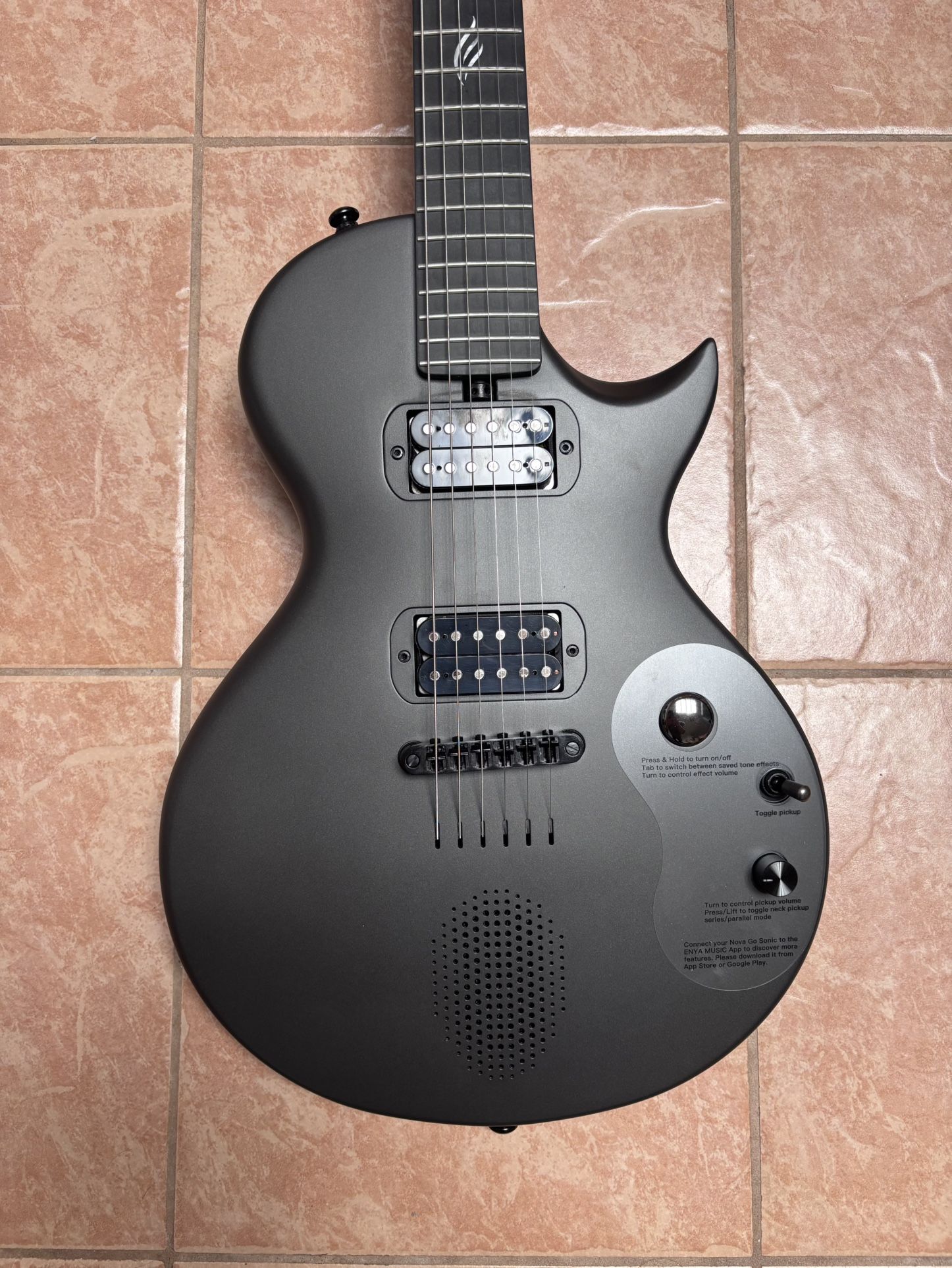 Enya Nova Go Sonic Electric Guitar, Black