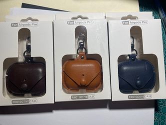 Luxury AirPods Dark brown Case Leather Protective Cover For Apple AirPod PRO Each $15