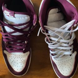 jordan 1 highs bordeauxs size 13