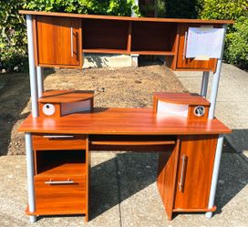 Table with cabinets
