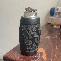 Vintage Hawaiian Lava Coco Joe Idol Tiki Bar Table Lighter 