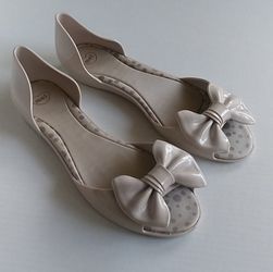 Melissa Bow Peep Toe Flats