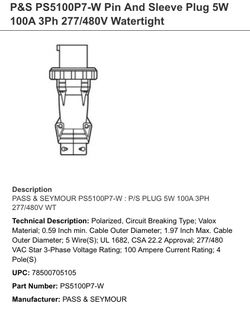 Pass Seymour Connector