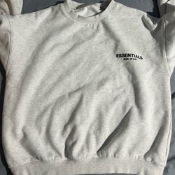 Essentials Light Oatmeal Crewneck Size S