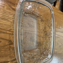 Princess house deep roasting pan Crystal