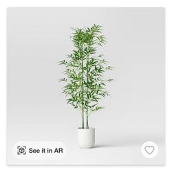 55" Large Bamboo  Leaf Tree Artificial Plant - Threshold 