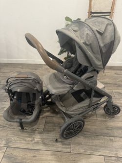 Nuna Stroller, Car Seat And Base