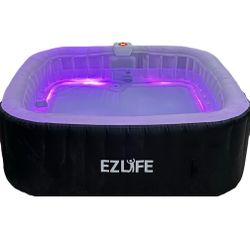 EZLife 6-person Inflatable Square Spa 