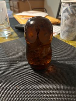 Wedgewood Amber colored owl figurine