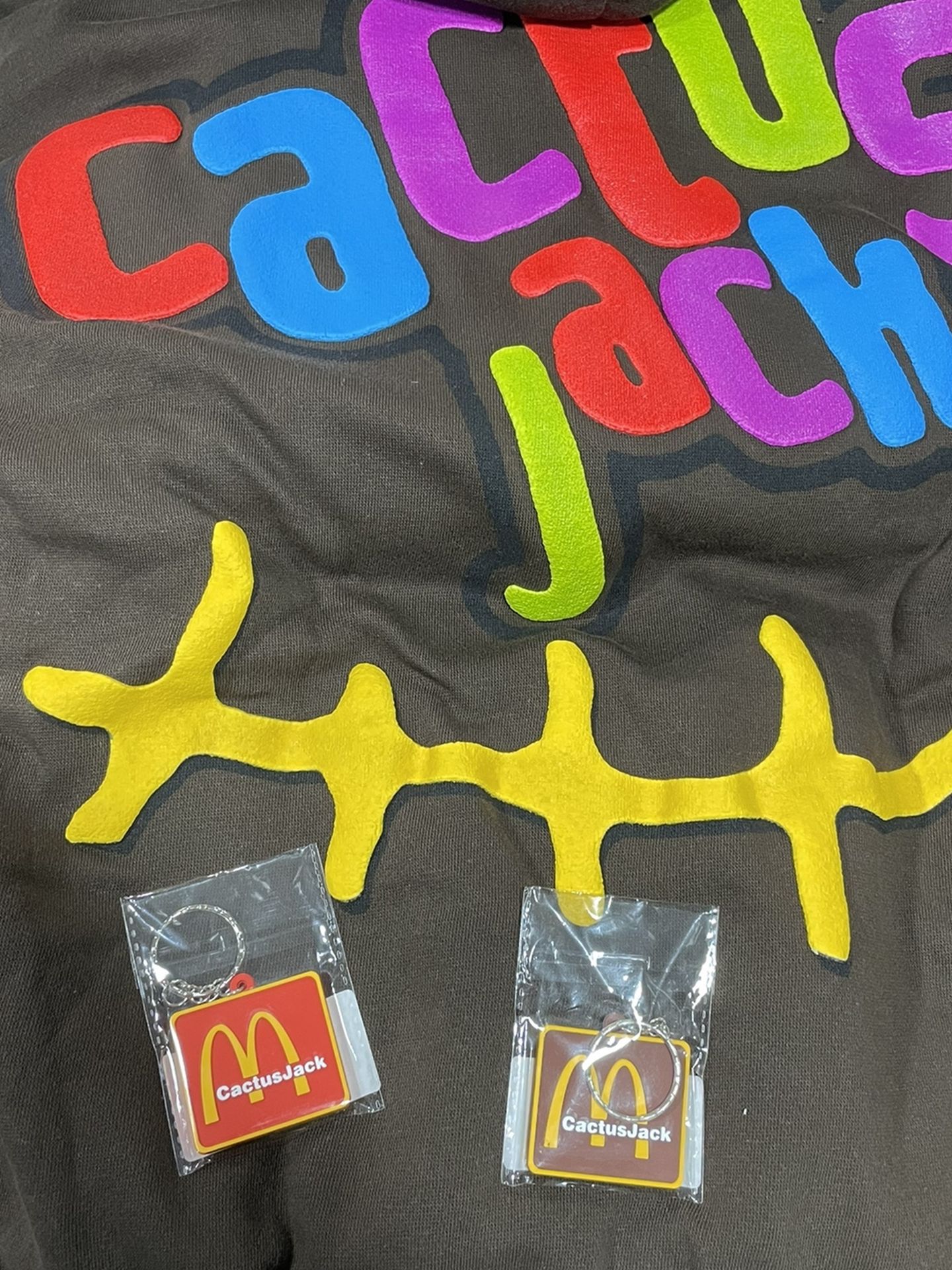 Cactus Jack Mcds Brown Hoodie