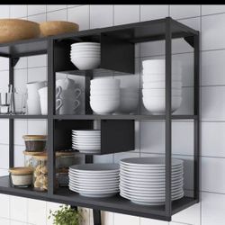 Wall fr w shelves Two 