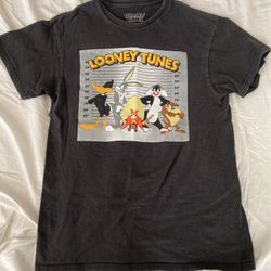 Looney Tunes Mug Shots T-Shirt S Black