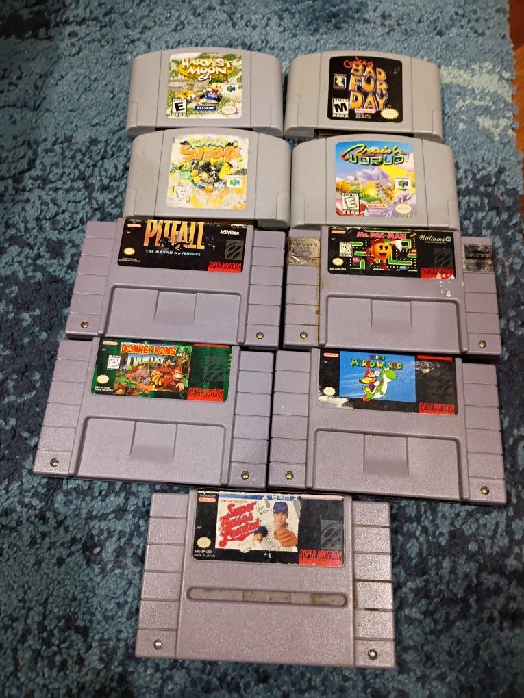 Nintendo 64 And Super Nintendo Games