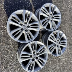 2015 Toyota Camry 17” wheels.  5x114.3 bolt pattern