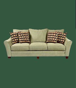 Sage Green Sofa and Loveseat Set / Conjunto de Sofa y Loveseat Verde Salvia