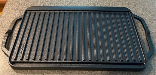 Lodge Cast Iron Reversible Grill/Griddle – NEW – 8” x 16.5” Cooking Surface