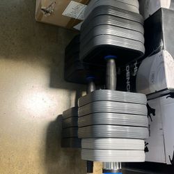 Dumbbell Sets. 60-80 Pound Expandable 