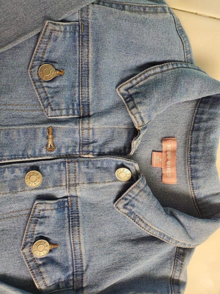 BCBG Girls Denim Jacket 10/12 New!