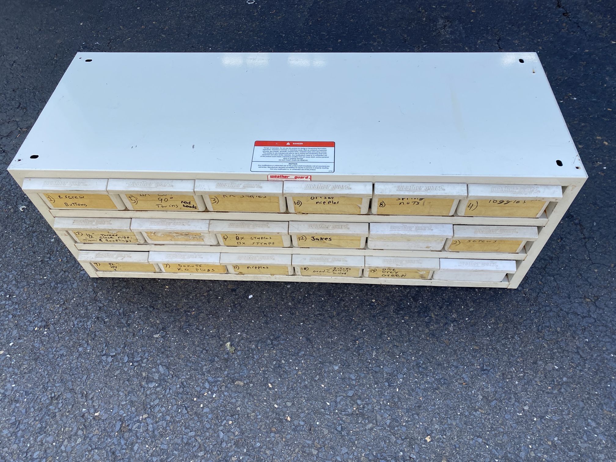 Van Storage Bin 18 Drawer