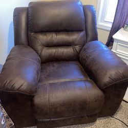 Faux Leather Rocker/Recliner 