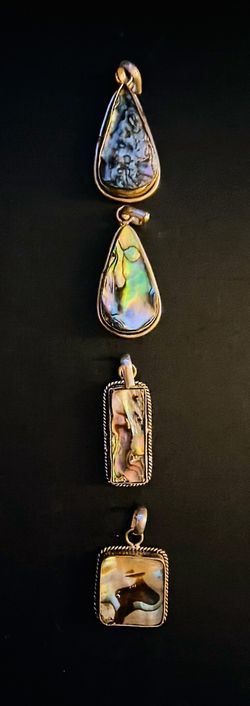 Pendant Variety. Opal, Eye Of Shiva, Chrysoprase, Moonstone, Abalone, Tigers Eye
