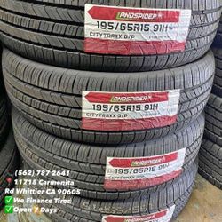 195/65R15 Landspider New Set of Tires Installed and Balanced Set de Llantas Nuevas Instaladas y Balanceadas