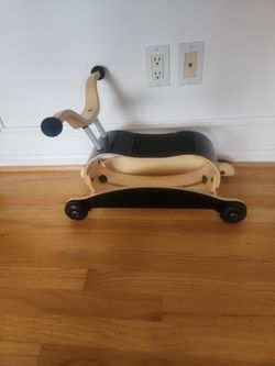 Toddler wood Scoot around Ride on Toy Balance Bike