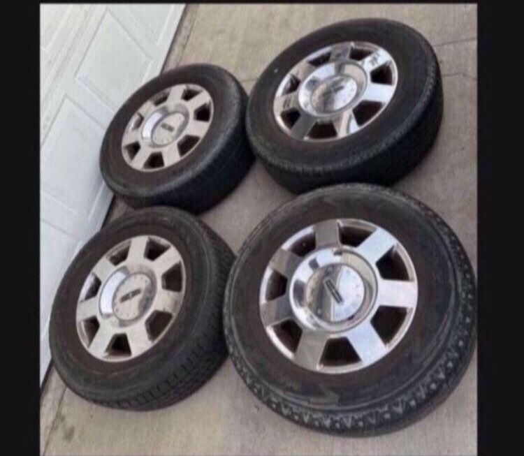 4 X 265/65r18 6x135 6x5.31 Stock Lincoln F150 Expedition Wheels Rims Tires!!!!!!!!!!!!!!!