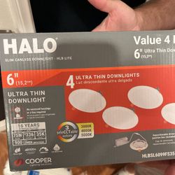 6-inch Halo Recess Lights