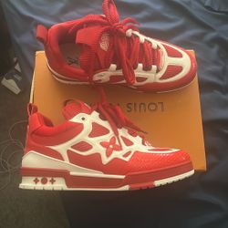Louis Vuitton Size 10 Red Skate Sneakers 