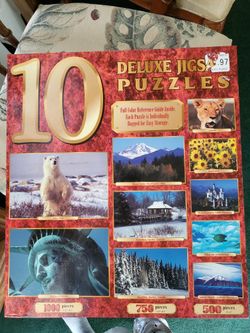 Jigsaw Puzzles NEW Set Of 10 NIB vintage