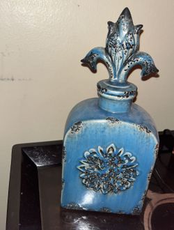TEAL GREEN VINTAGE VASE