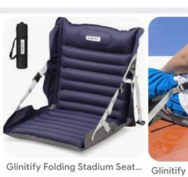 Self inflate stadium chair