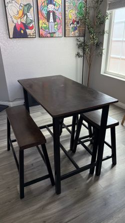 Counter Height Dining Table Set – 4 Piece
