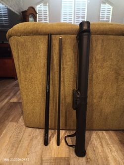 Pool Cue Carbon Shaft  Stick 58" w/ case