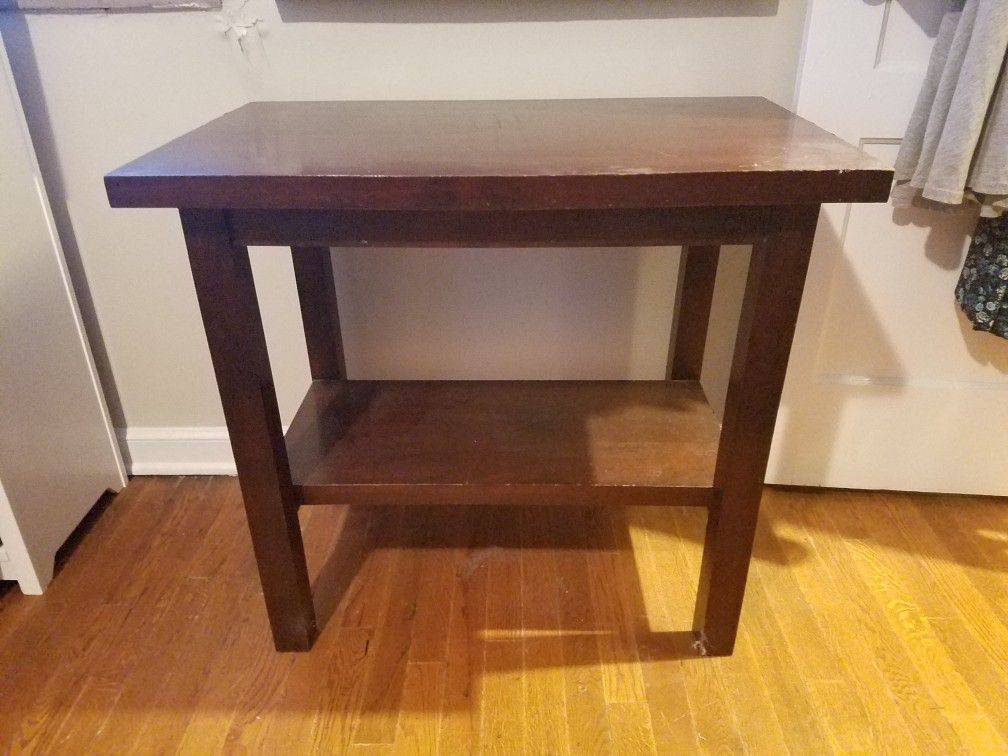 Antique (30s?) Mahogany Lamp / Side Table