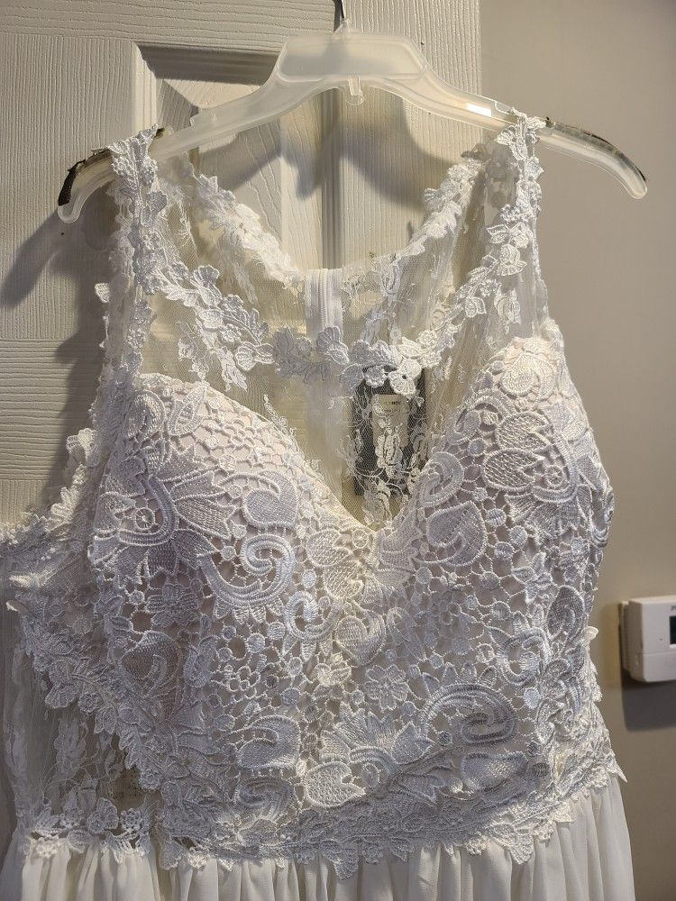 Plus Size White Wedding Dressl