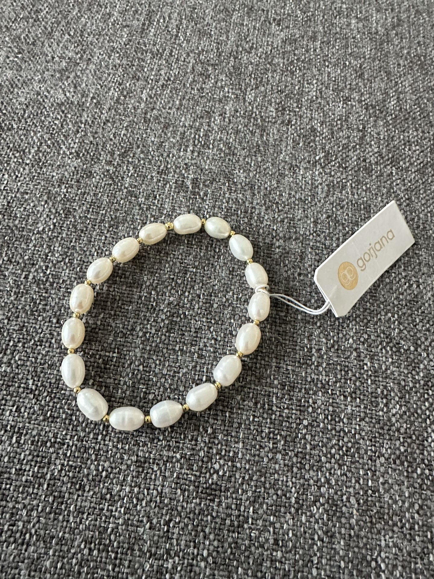 Gorjana NWT bracelet Pearl And 18k Gold Plate beads
