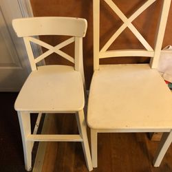 Two Matching IKEA INGOLF CHAIRS (both $70 Ea At IKEA) $30 Ea $50 Pair