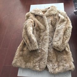 Faux leather coat