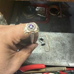 14k Rolex Style Ring 