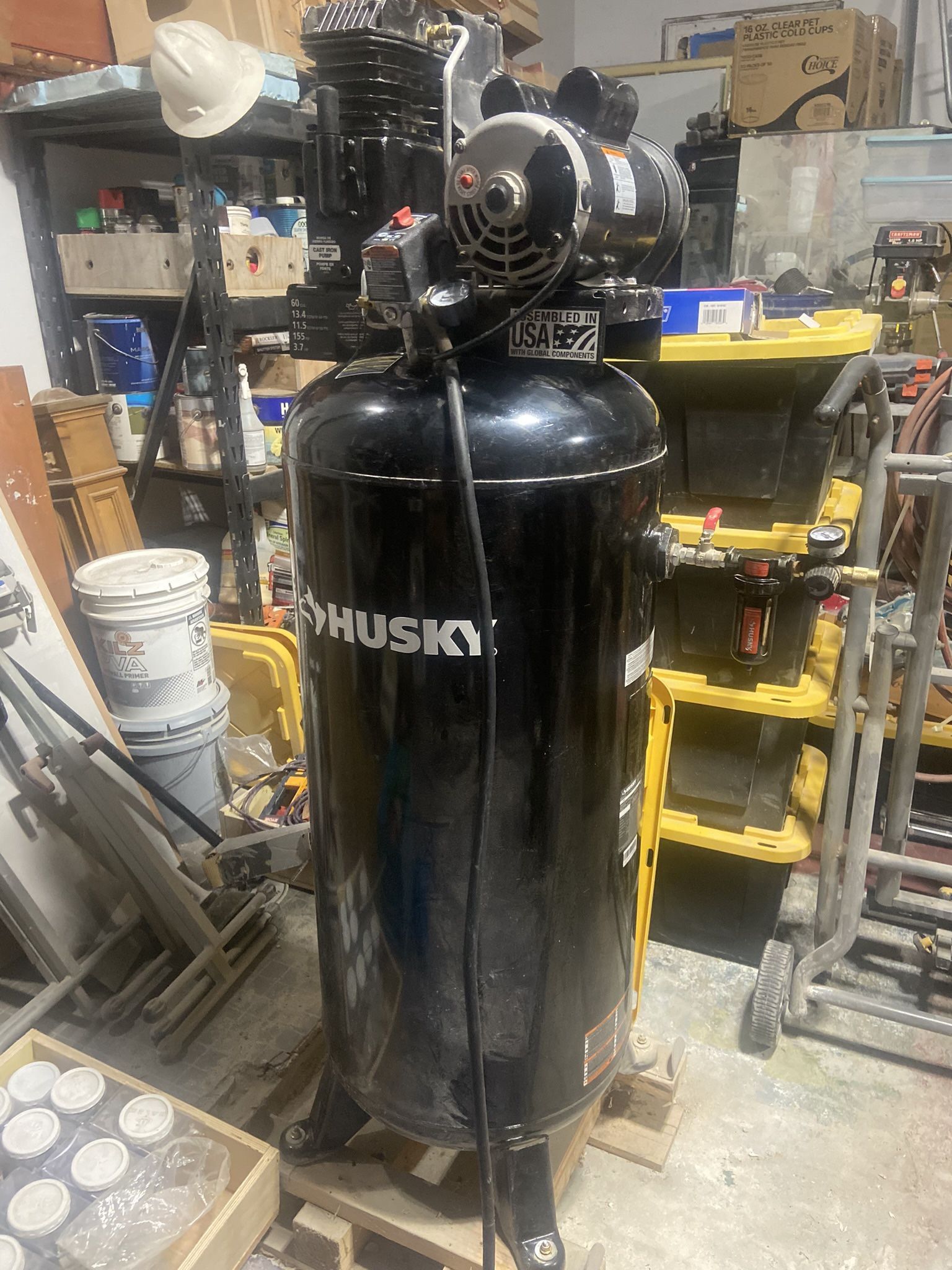 Husky 60 gallon air compressor
