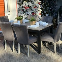 Adorable Ashley Dining Table With 6 Chairs