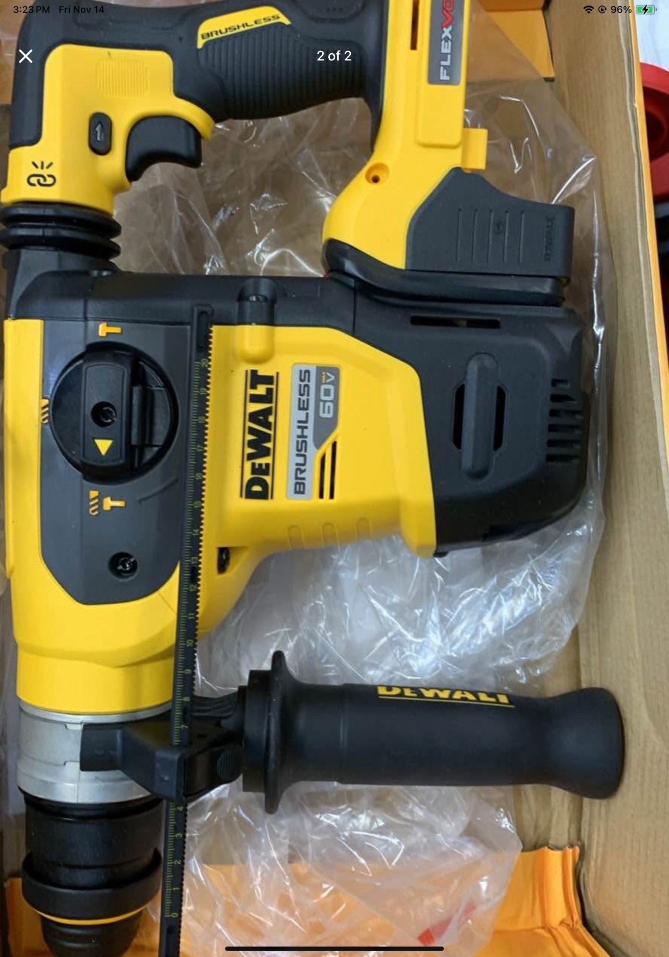 Dewalt Flexvolt 60v Rotary Hammer Tool Only 