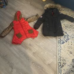 Kids Girls Jacket Size 6 Selling Both Together For 40.00