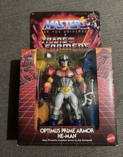 Masters of The Universe MOTU x Transformers Optimus Prime Armor He-Man Unpunched