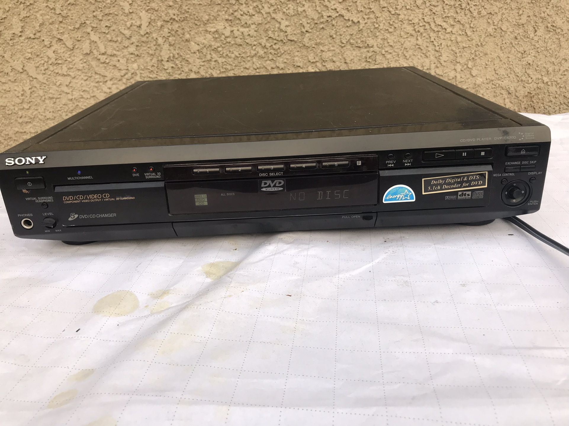 Sony Multichannel CD/DVD/ CD Video