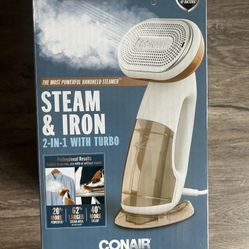 Conair Handheld 2-in-1 Turbo Extreme Garment Steamer and Iron