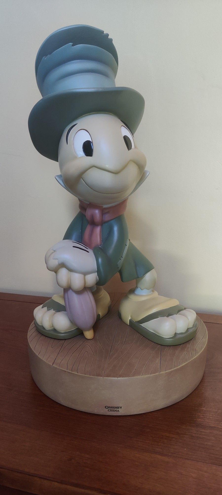 Disney Large Jiminy Cricket Figurine, Rare