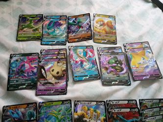 Pokemon Singles Cards V $5 EACH Chinese version with POKEMON STAMP on bottom for authentication icon